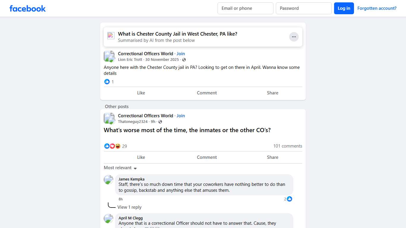 Correctional Officers World | Anyone here with the Chester County jail in PA | Facebook